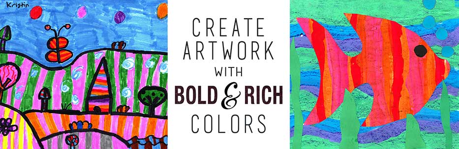 Create artwork with bold & rich colors