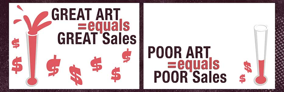 Great art = great sales, poor art = poor sales